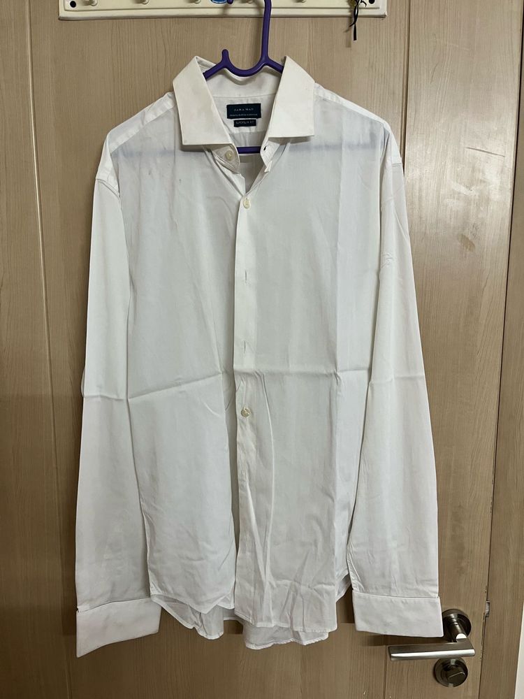 Classic White Men's Shirt