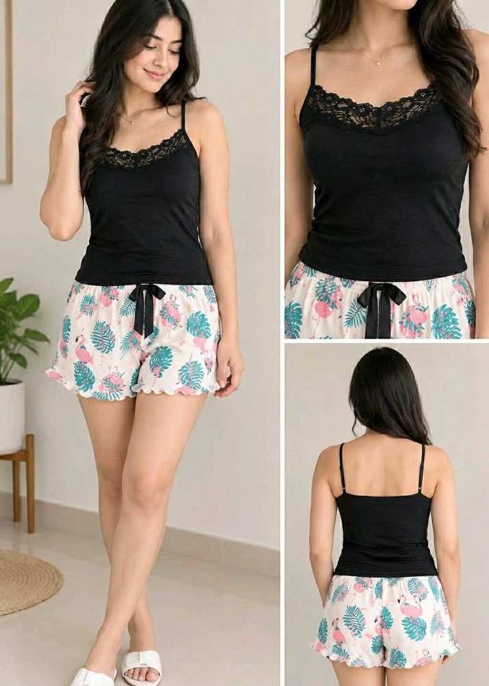 Cute Flamingo Pajama Set