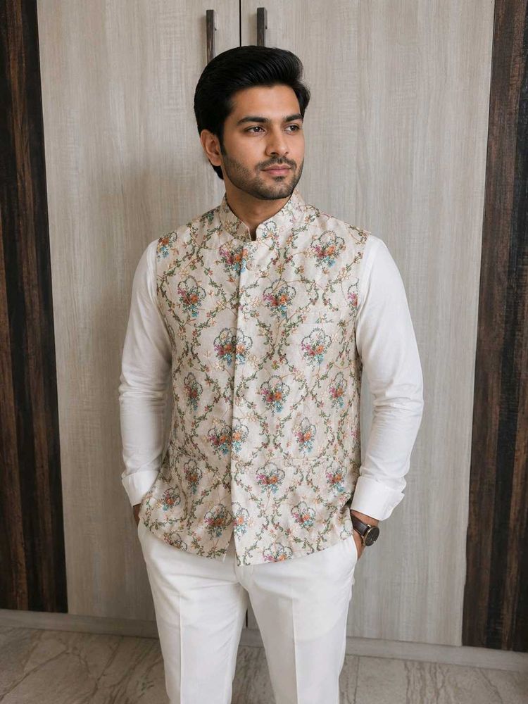 Men's Brocade Nehru Jacket