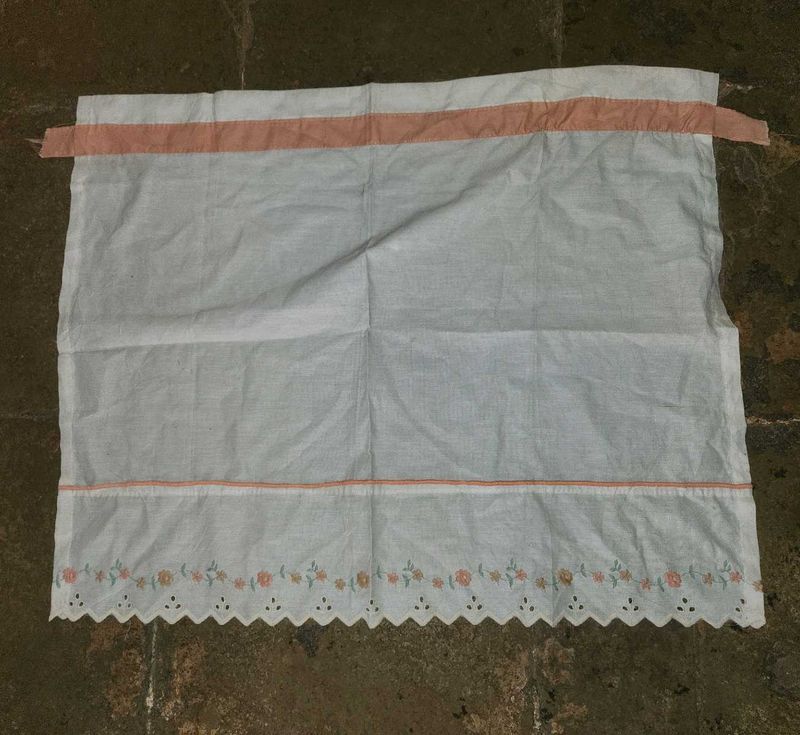 Vintage White Eyelet Curtain