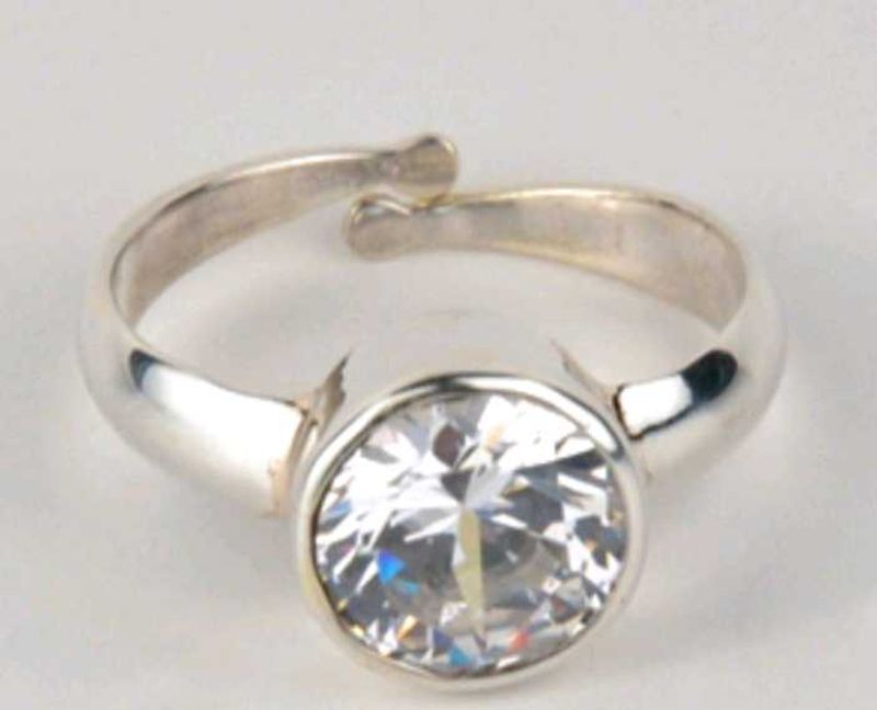 Silver Ring with Cubic Zirconia