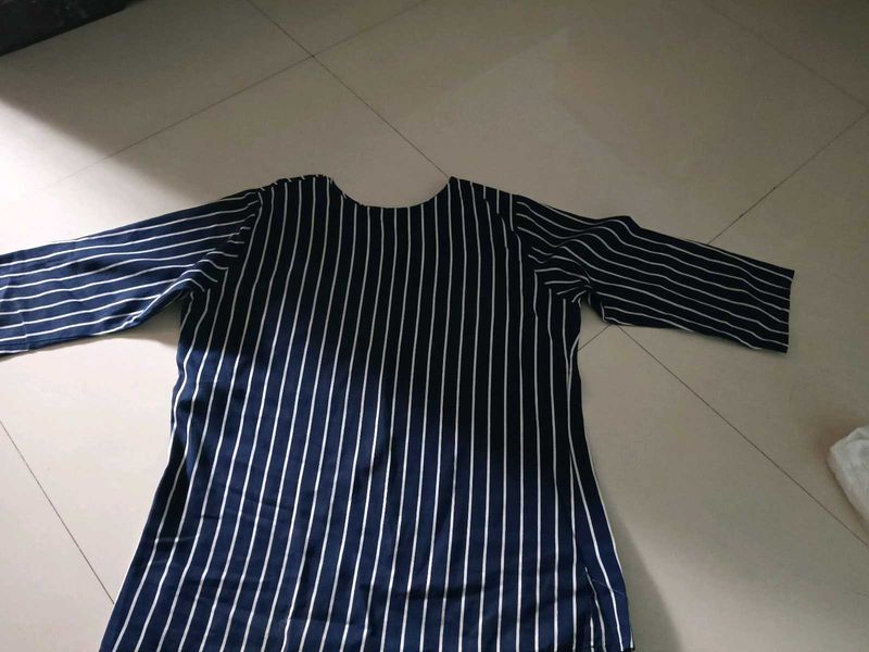 Striped Blue Kurta