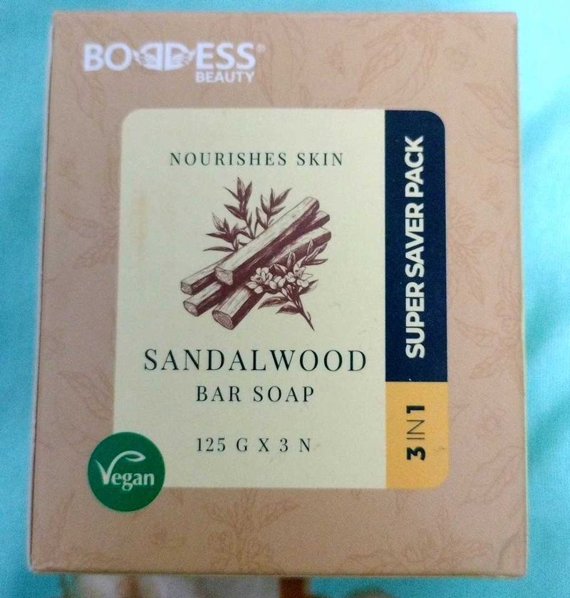 Sandal wood Soap bar. super saver pack 3 in 1