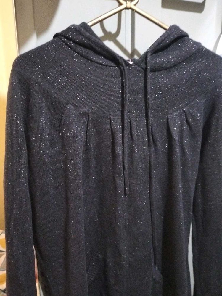 🖤Sparkly Knit Hoodie