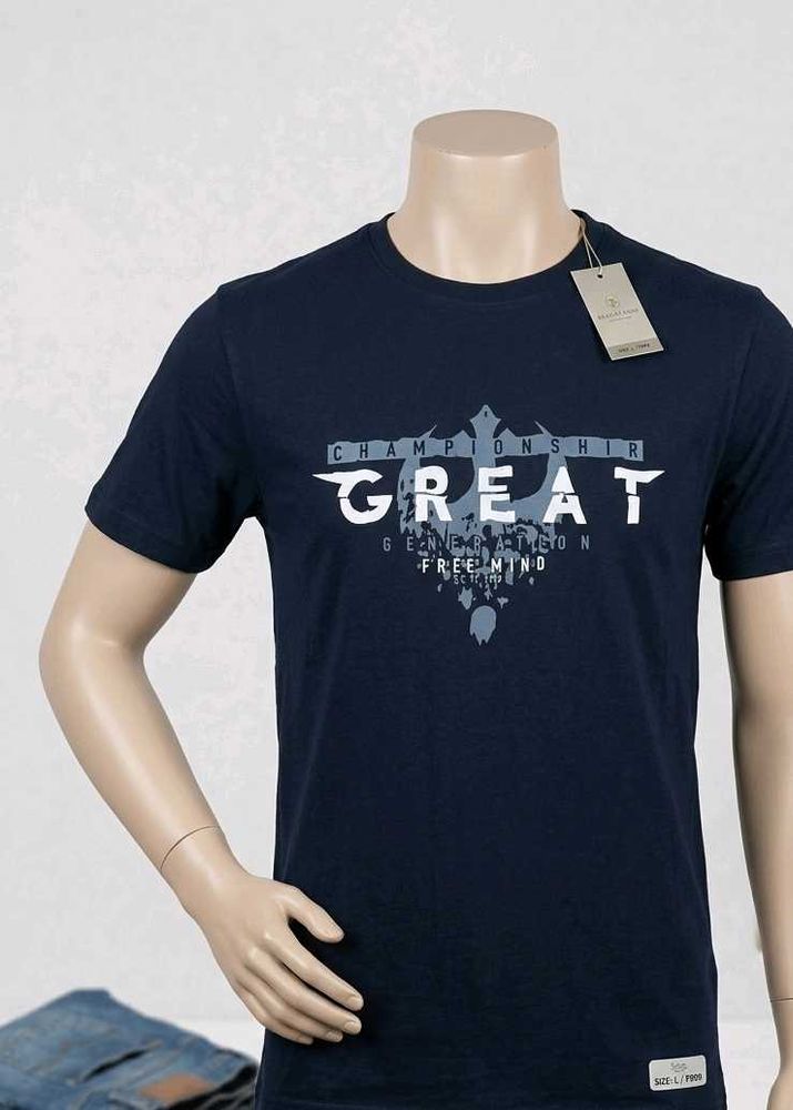Men's Navy Graphic T-Shirt