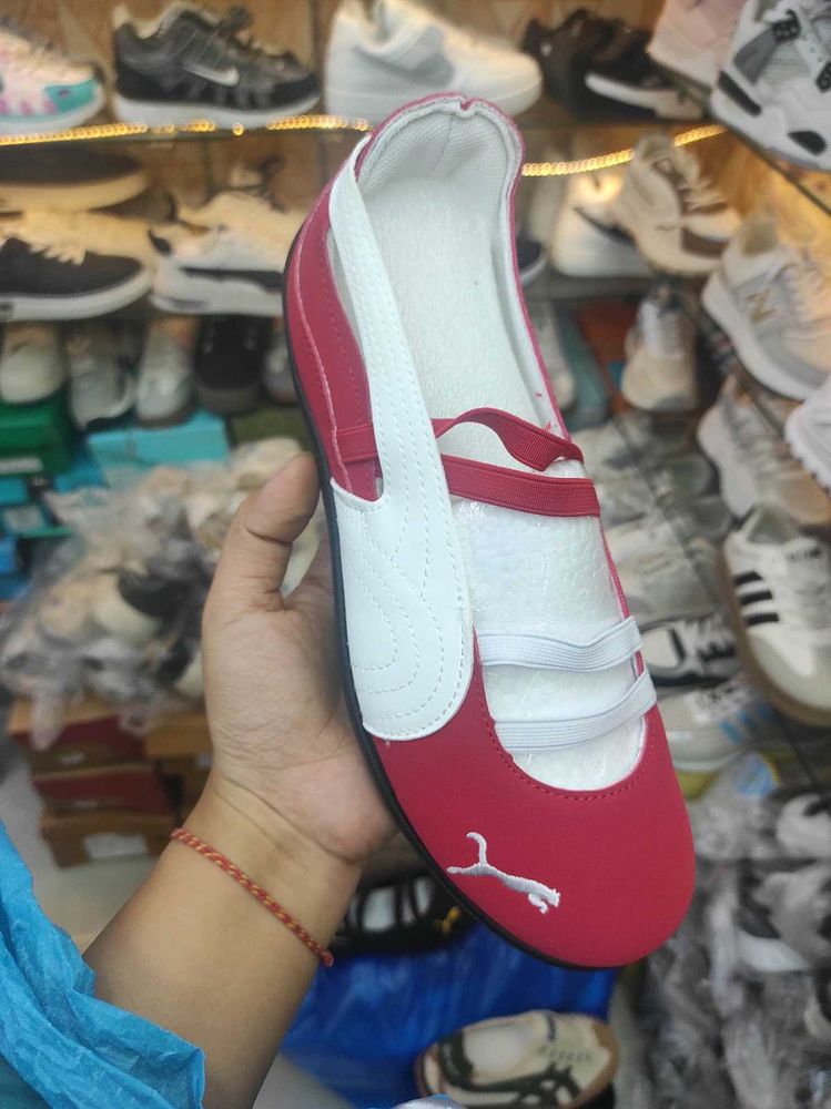 Puma Red &amp; White Ballerina Shoe🎀