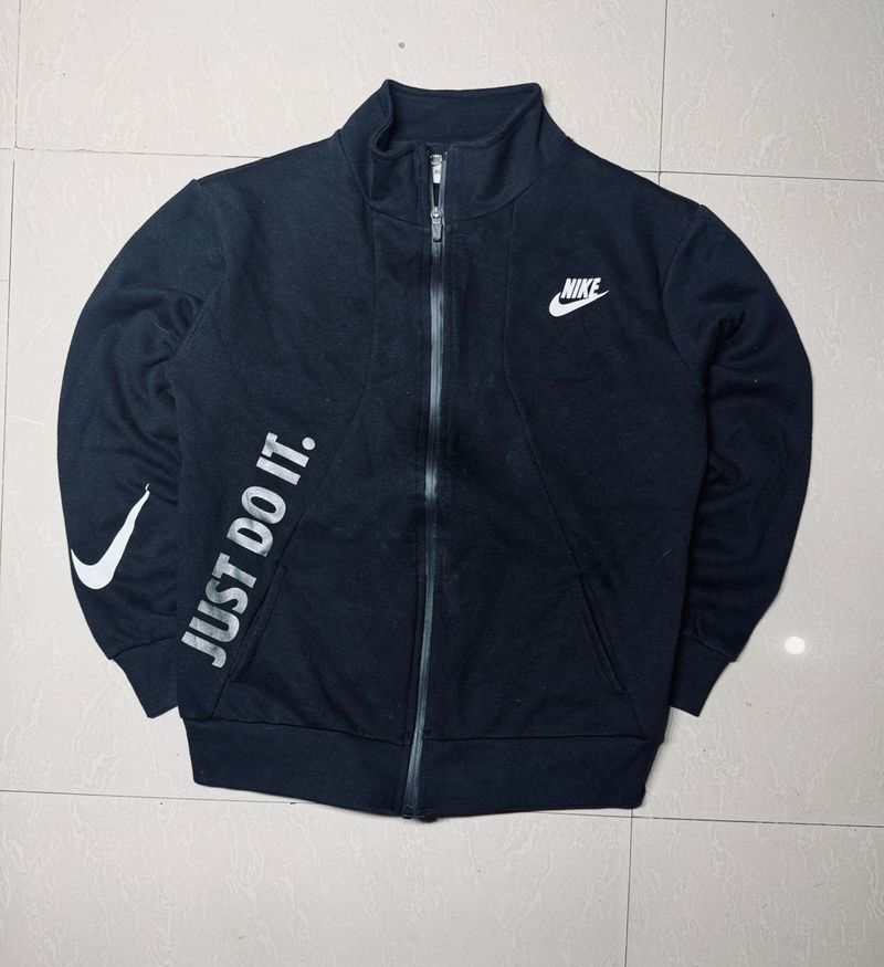 Nike Black "Just Do It" Full Zip Jacket