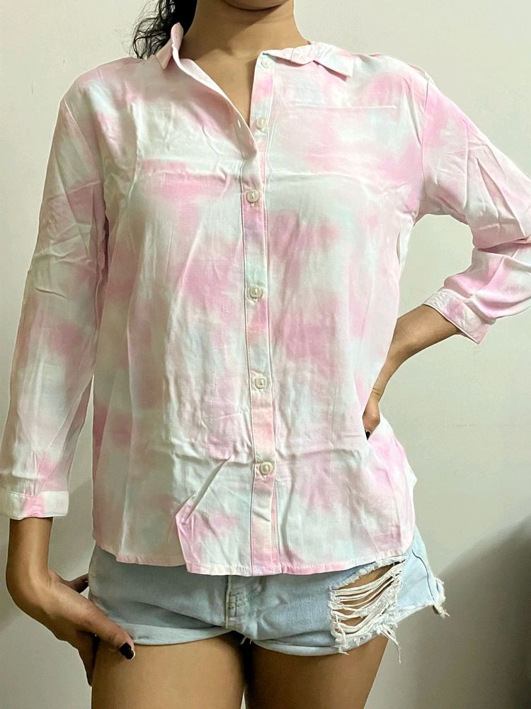 Pink Tie Dye Shirt(New)