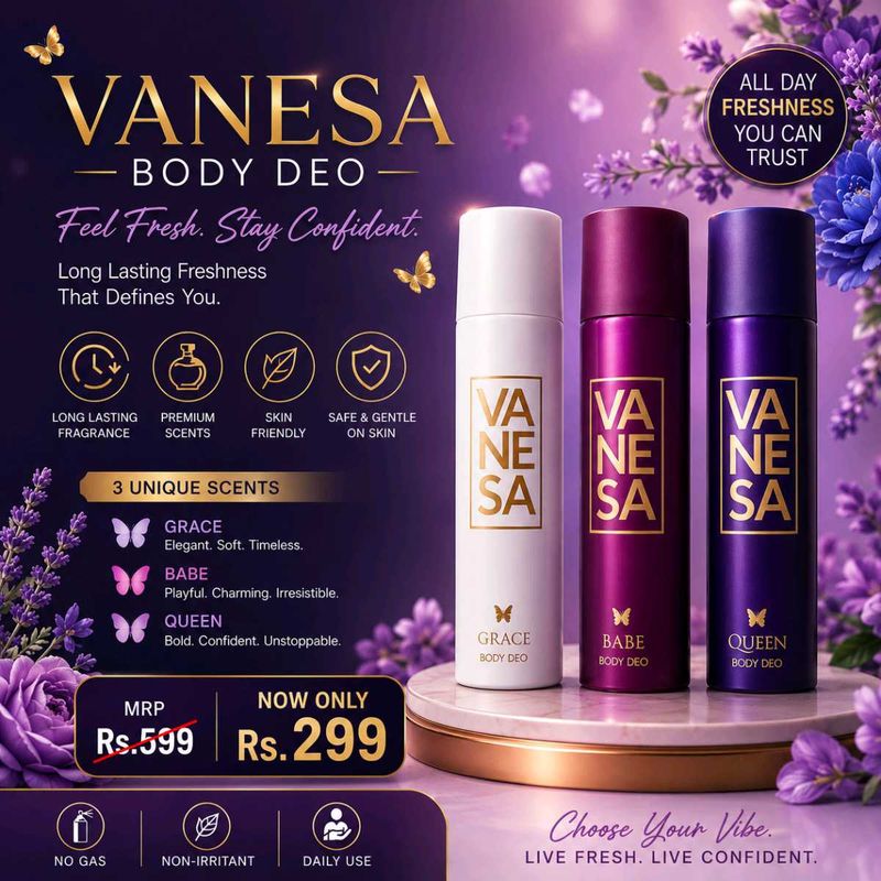 Vanessa Body Deodorant Trio