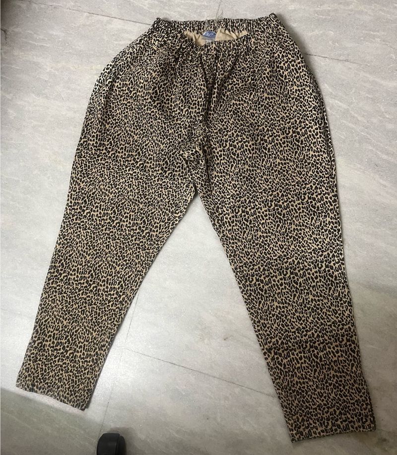 cheetah leopard print y2k trousers 🐆