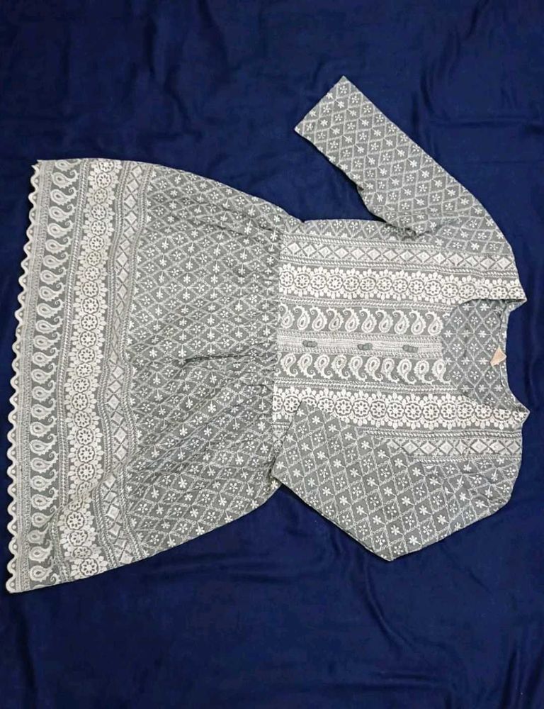 Rajasthani embroided flared kurti