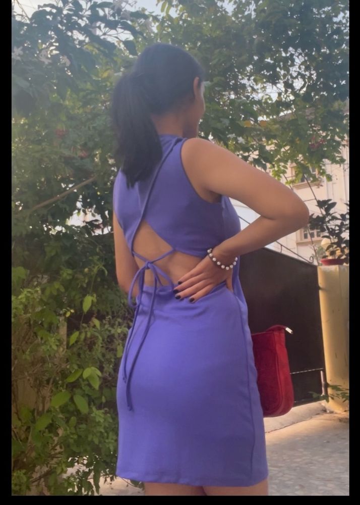 Backless One Peice Short Dress
