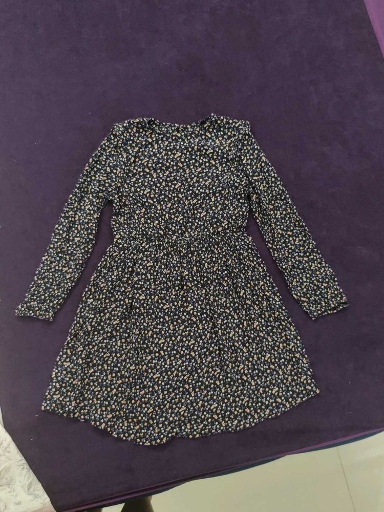 Kiabi Black Chic Floral Print Mini Dress