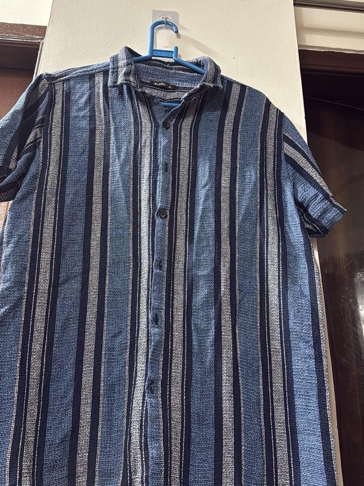 Men's Striped Short Sleeve Shirt