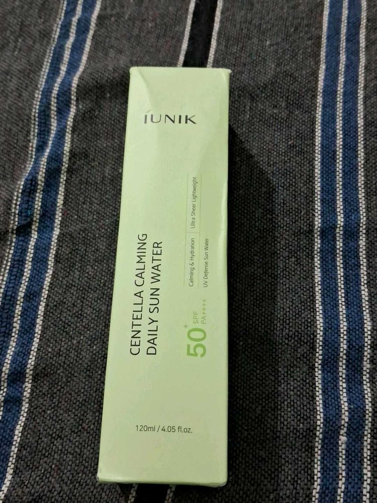 iunik centella calming sun water