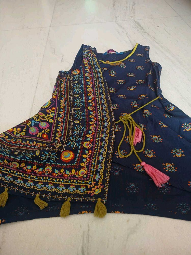 Beautiful Navy Blue Ethnic Kurta Set