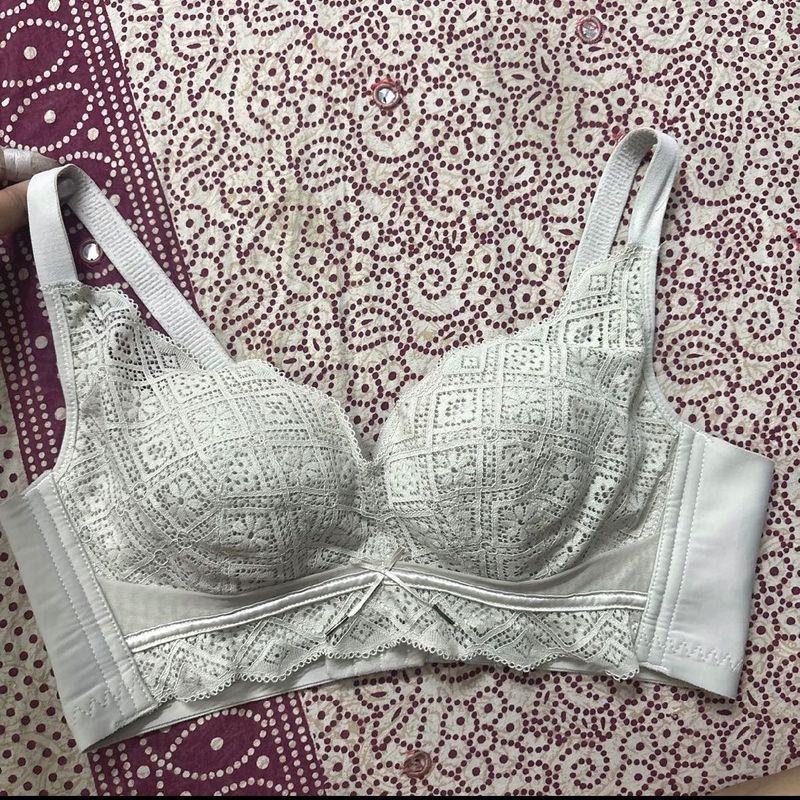 White Lace Bra