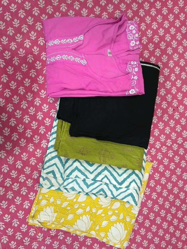 combo of 5 different kurtas