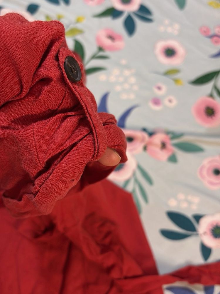 Charming Red wrap  Kurta Top