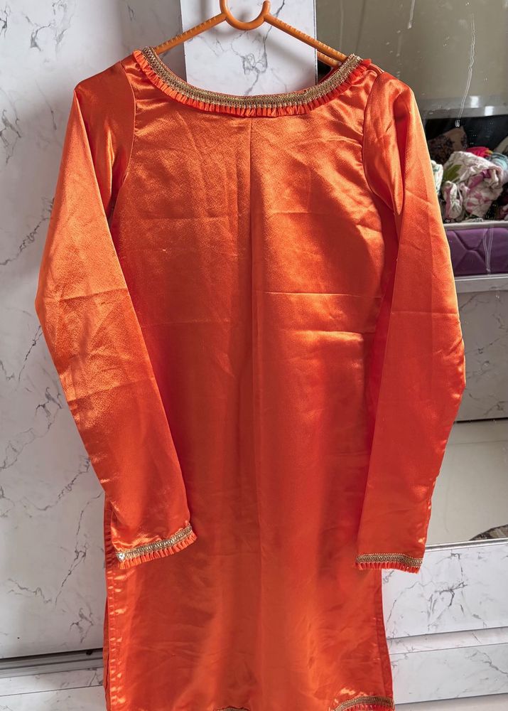 Orange Ethnic Kurta