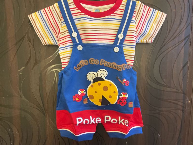 Poke Honey Bee Dungaree For Cute Little Babies