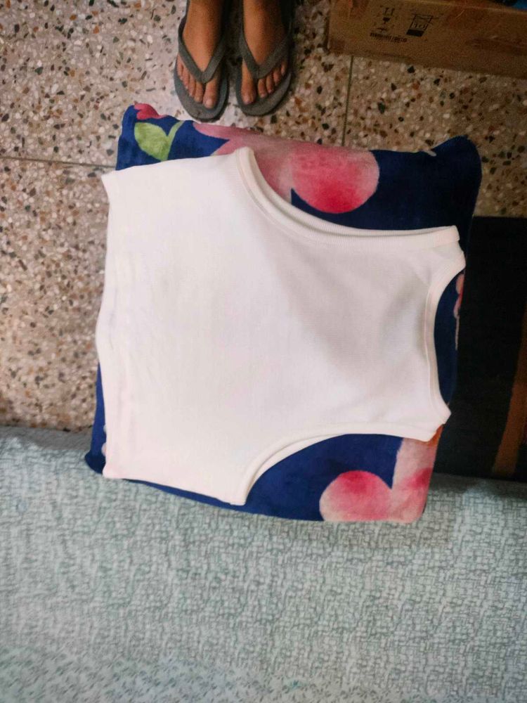 White Sleeveless Top