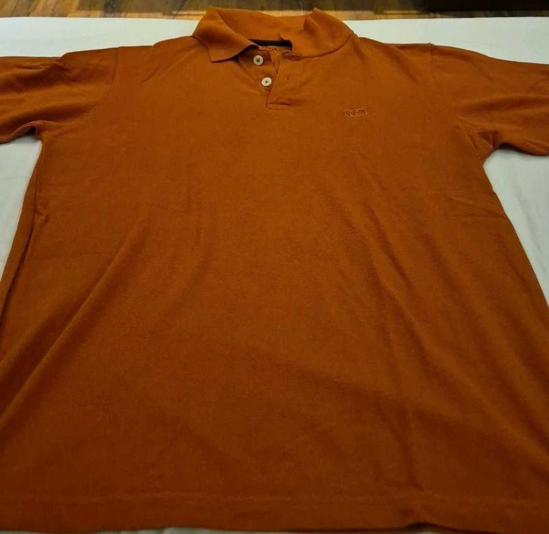 Polo Tshirt Rust colour. good quality.