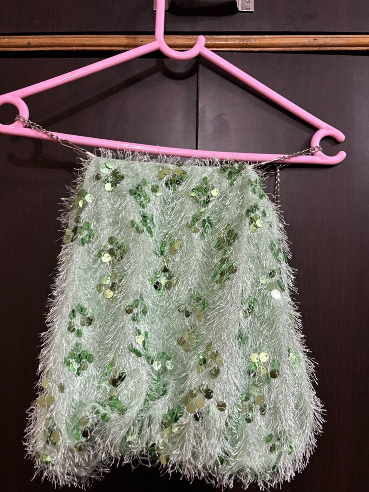 Sparkly Tassel Sequin Top