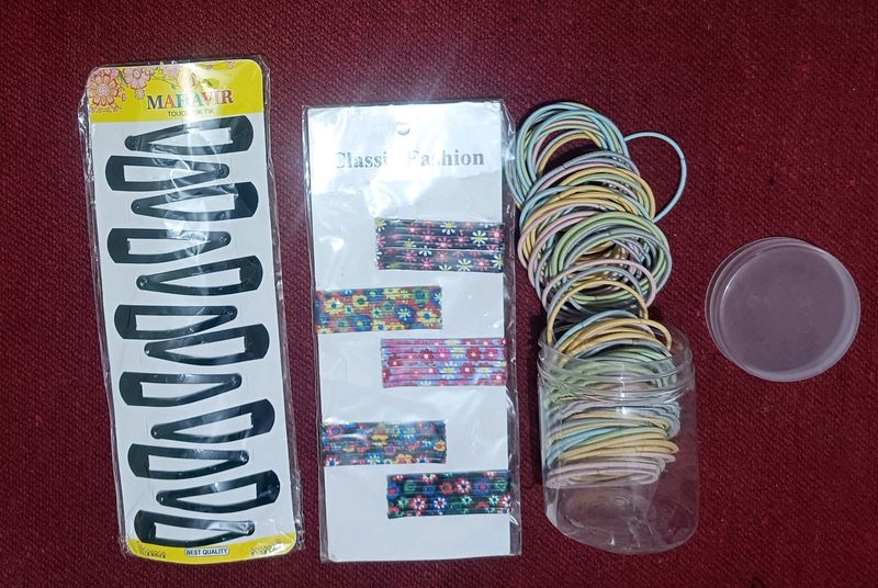 Clips, Band And Hair Pin