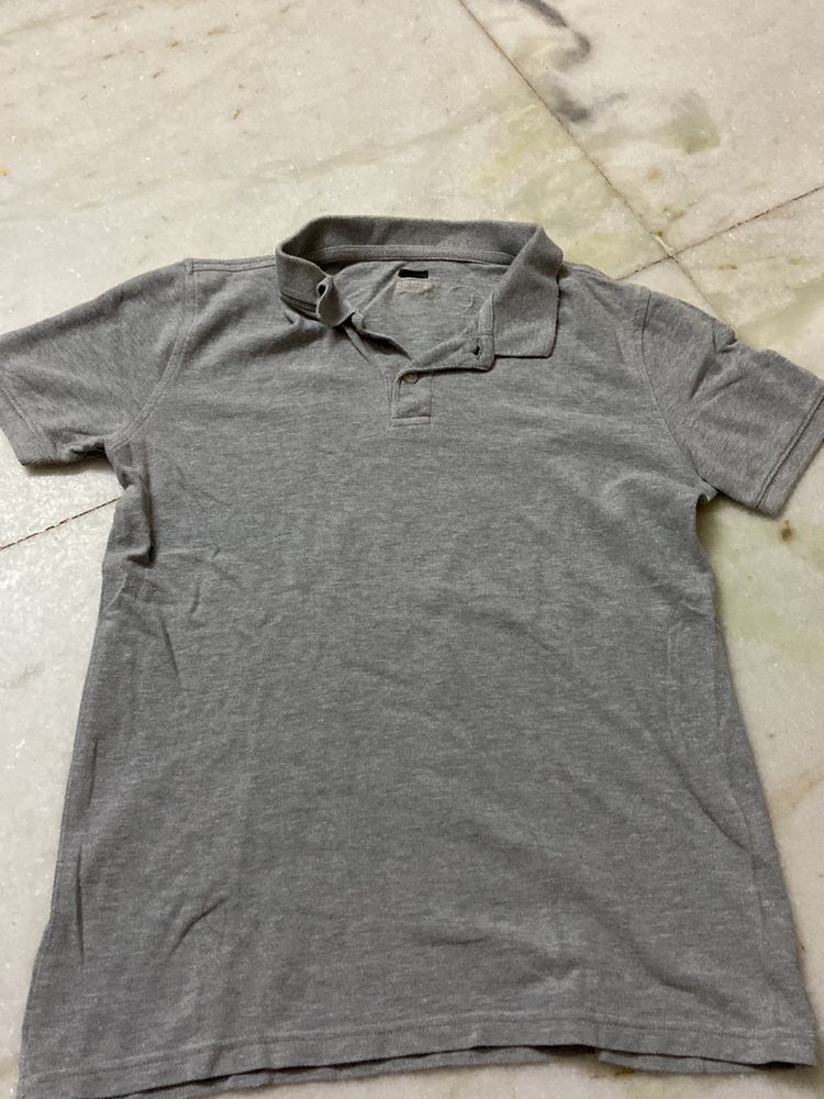 GREY POLO TSHIRT FOR WOMEN