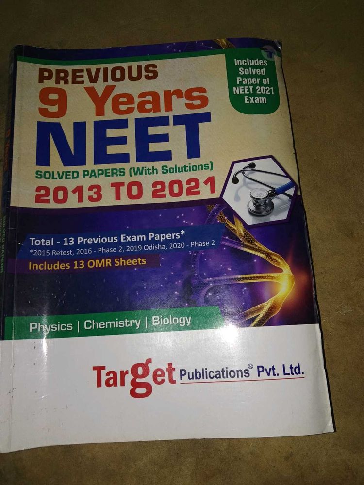 NEET Previous 9 Years Solved Papers 2013-2021