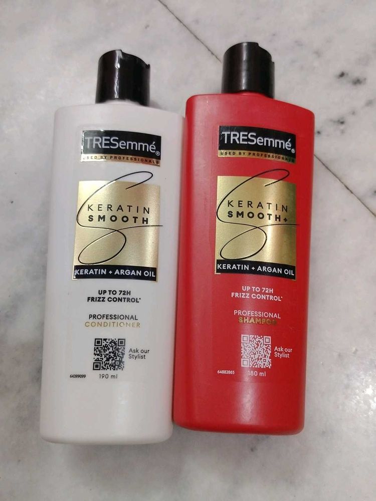 TRESSEME KERATIN smooth shampoo and conditioner