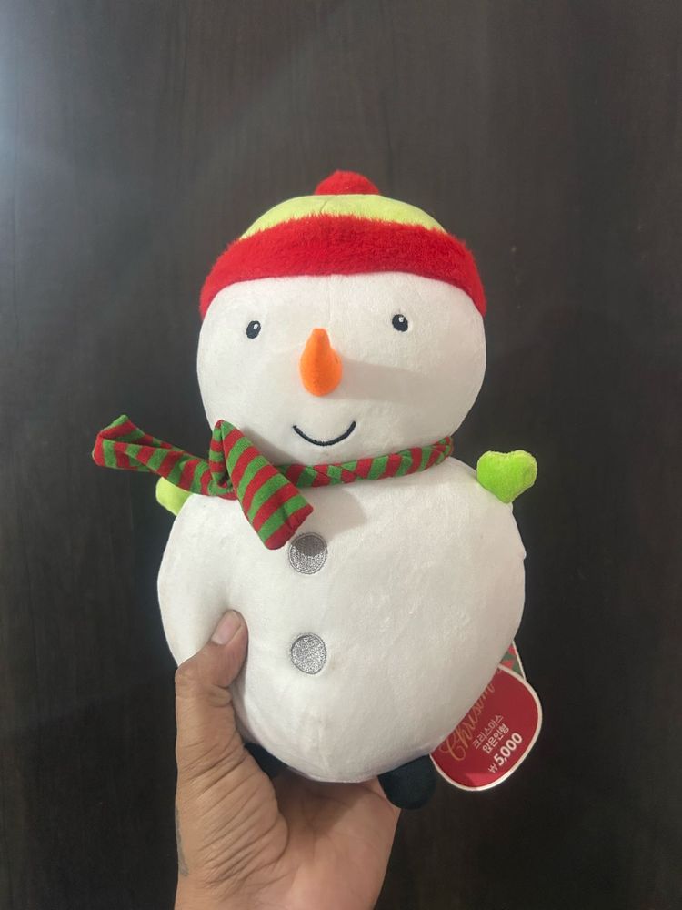 Adorable Plush Snowman Toy