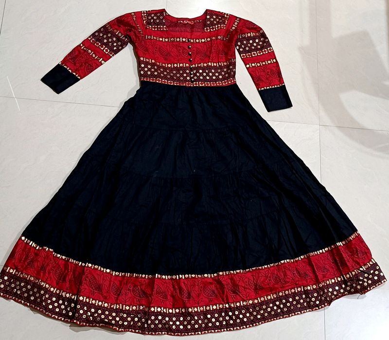 Red &amp; Black Anarkali Kurta 🖤❤