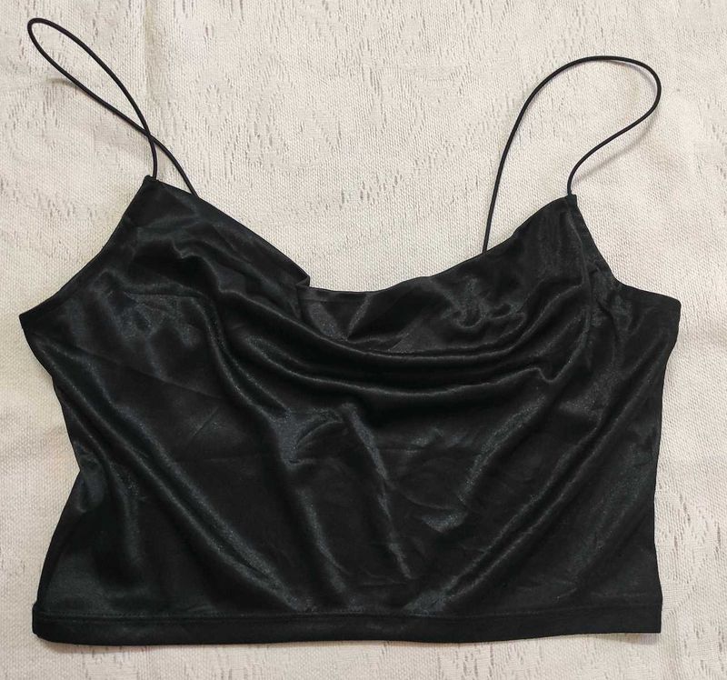 Satin Cowl Neck Cami Top