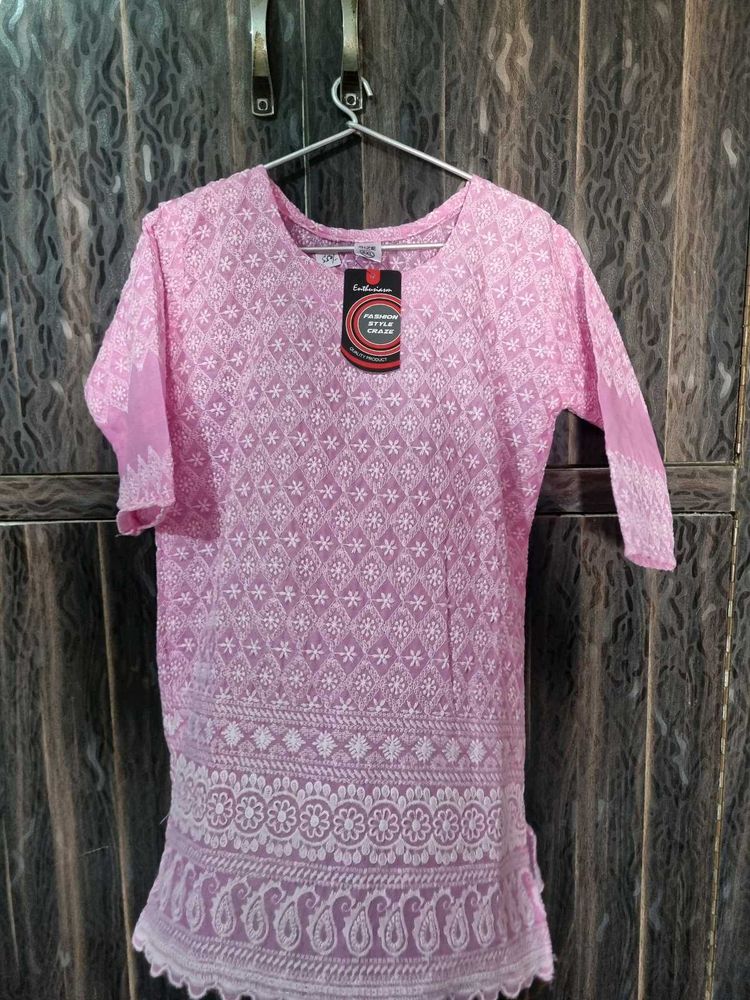 New Chikankari Kurti