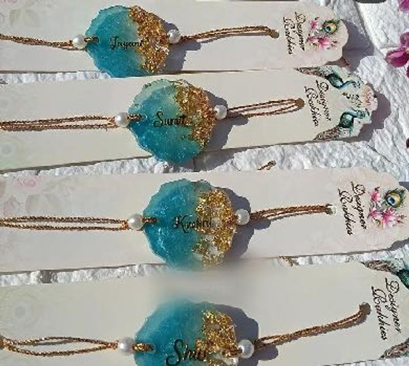Designer Rakhi Bracelet with Custom Name