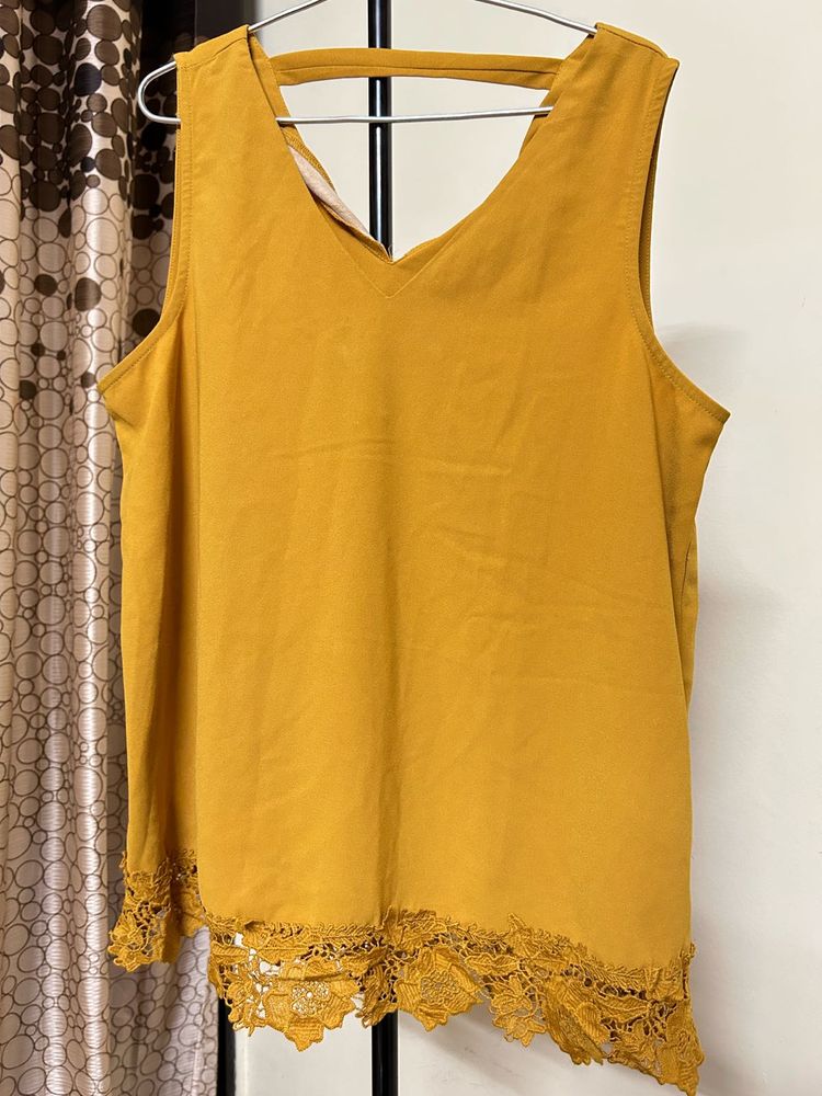 Sale Vero Moda Lace Trim Top