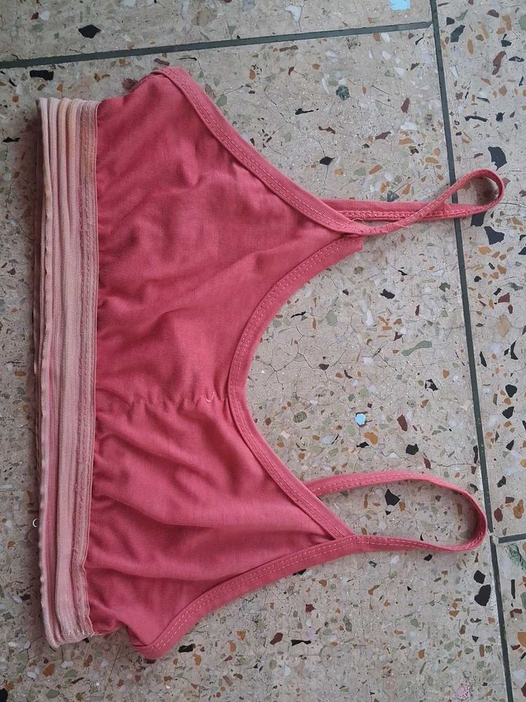 Coral Pink Sports Bra