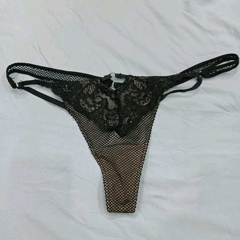♥️ Black Lace Thong Panty