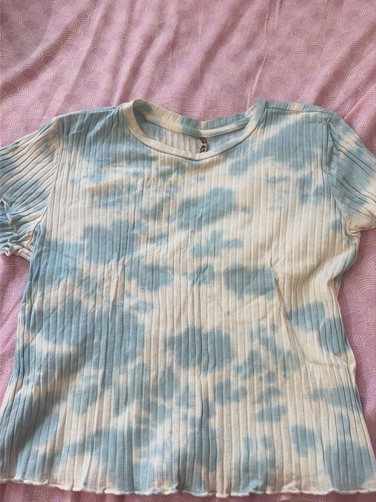 Tie-Dye Ribbed Top