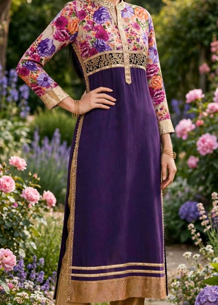 Elegant Floral Kurta Set