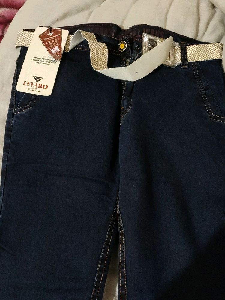 Formal Office Wear Blue Jeans For Boys
