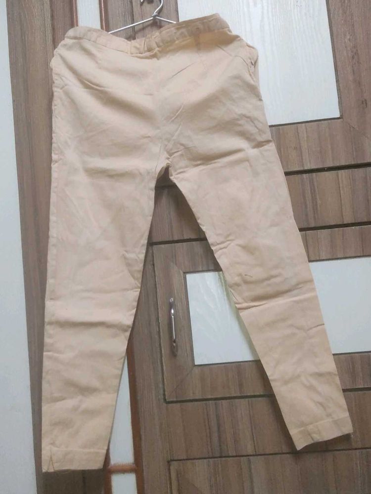 Light Beige Ethnic Pants