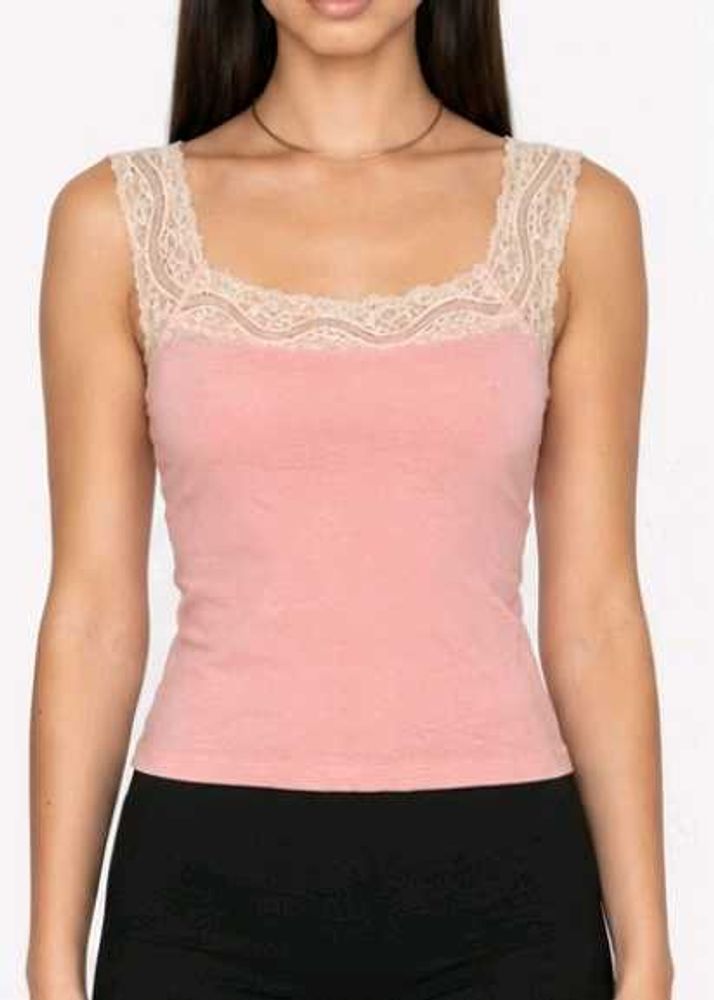 Lace Trim Cami Top