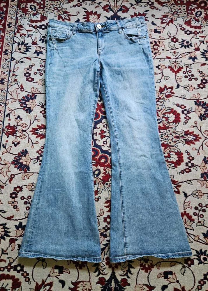 Light wash Denim flare jeans