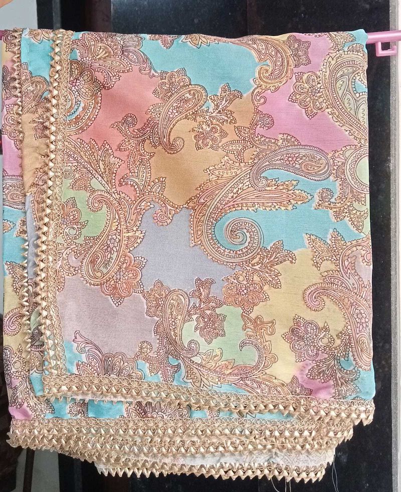 Beautiful Paisley Print Saree