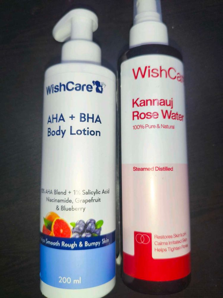 WishCare Body Lotion &amp; Rose Water