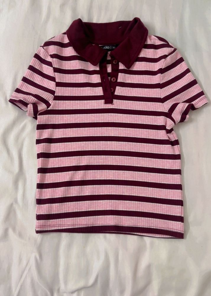 Striped Polo T-Shirt