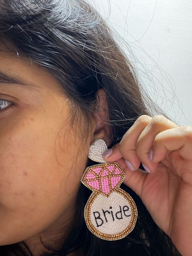 Bride Earrings - Diamond Ring Design